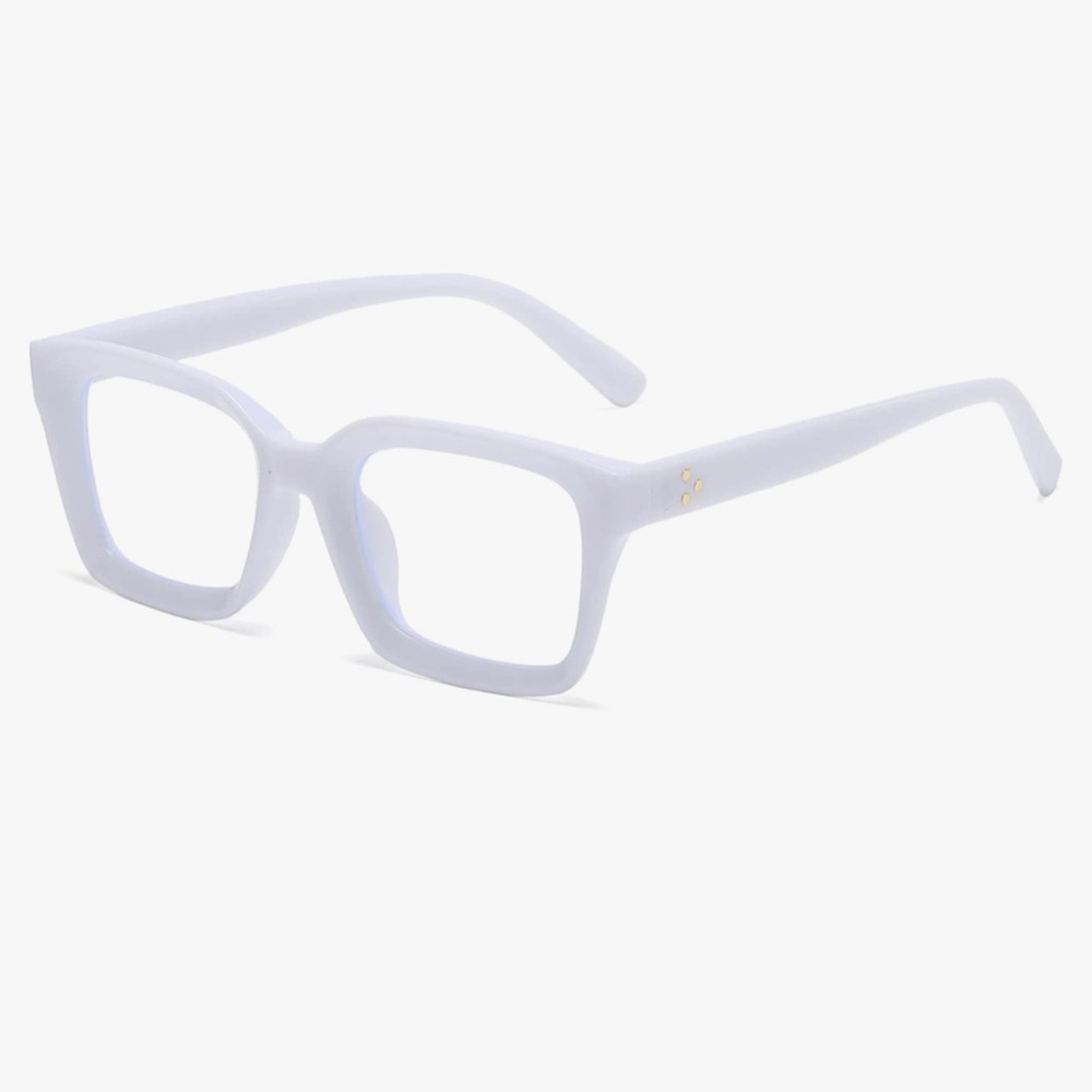 Thick rimmed glasses - white
